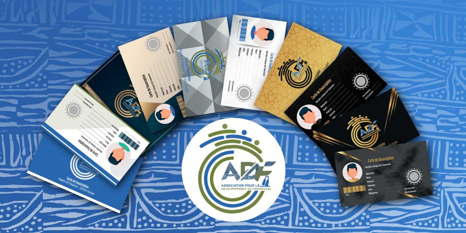 Liste des cartes ADF disponibles